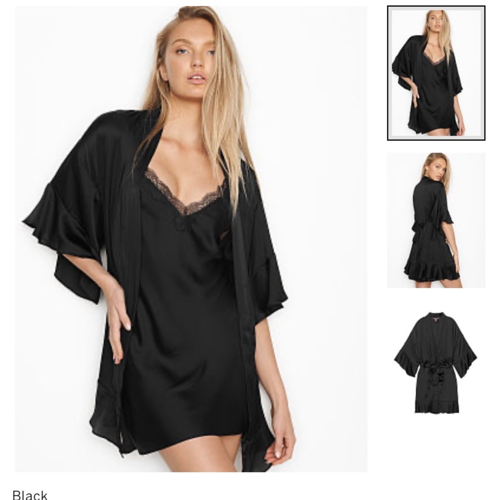 Victoria Secret Satin Robe - Picture 2 of 4